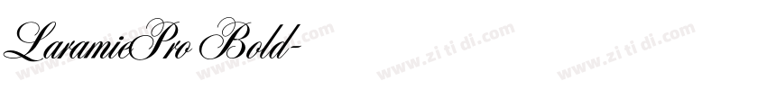 LaramiePro Bold字体转换